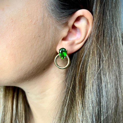 Argolas com brilhante | Aço