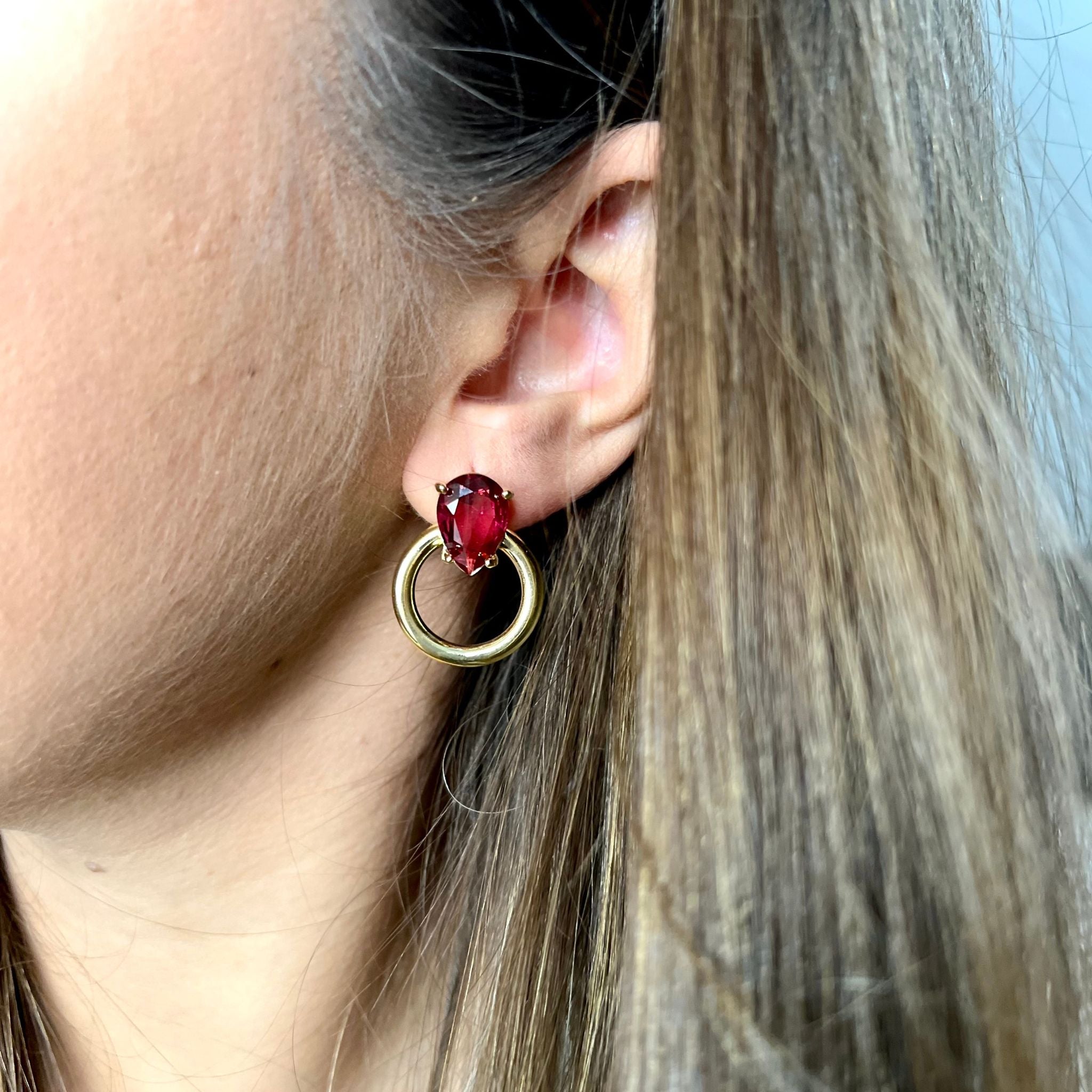 Argolas com brilhante | Aço