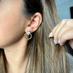 Argolas com brilhante | Aço