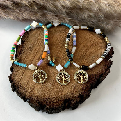 tree of life beads bracelets | Steel