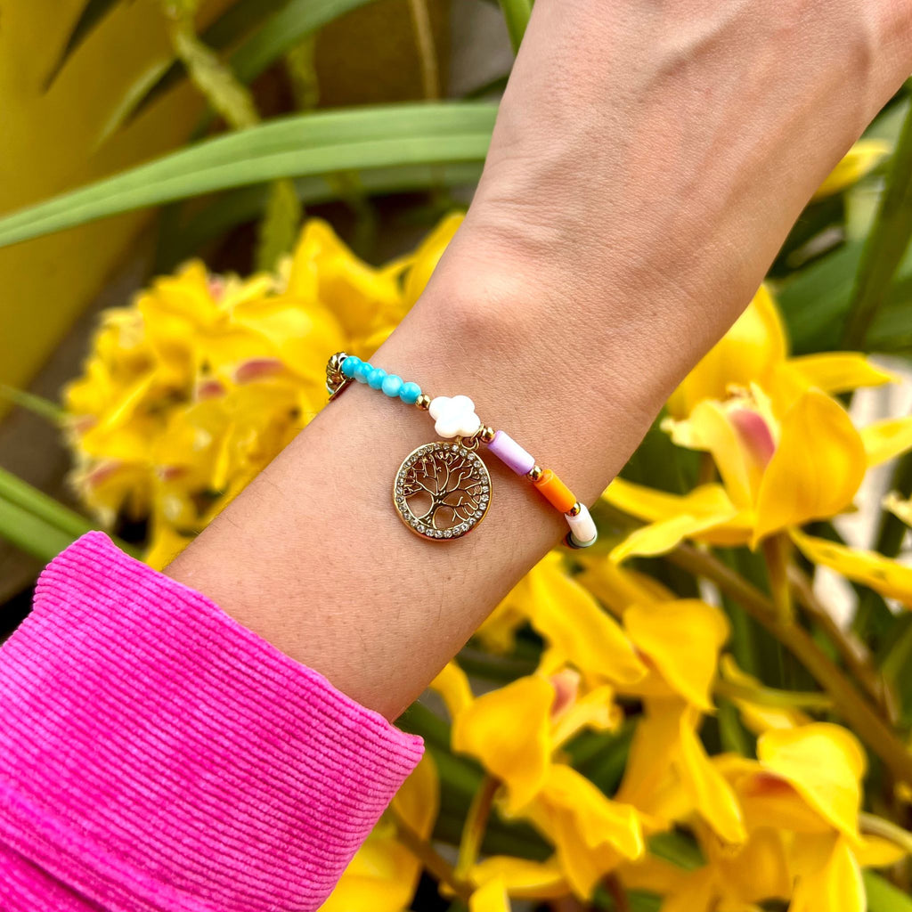 pulseras de abalorios árbol de la vida | Acero