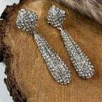 Brincos de festa com zircónias