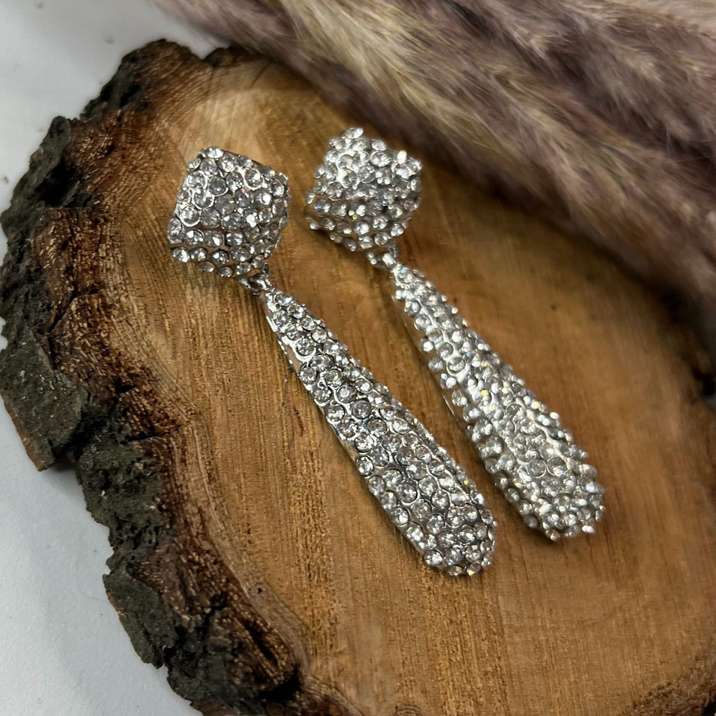 Brincos de festa com zircónias