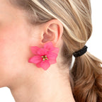 Brincos em Aço e acrílico